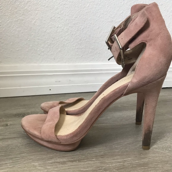 Calvin Klein Vivian Pink Open Toe Heel Size 7 - Picture 9 of 12